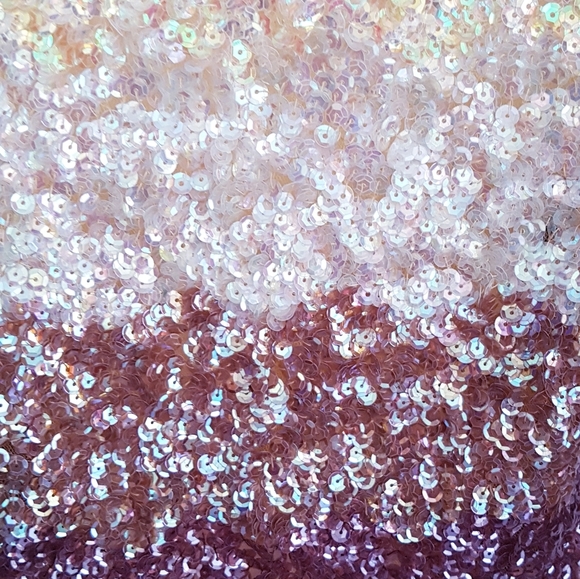 Golden Ombre sheer back Sequin Camisole Top open back - Picture 6 of 9